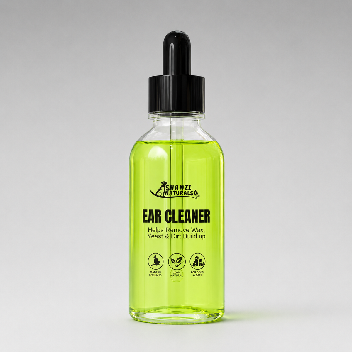 Natural Ear Cleaner for Dogs & Cats by Shanzi Naturals