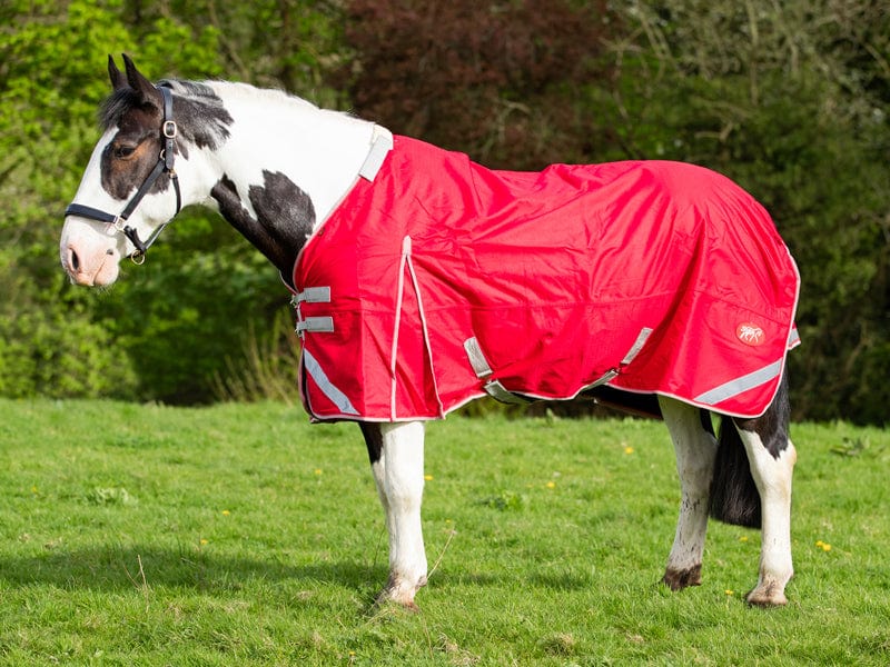 WIDE FIT 200G Detachable Neck Turnout Rug - Red