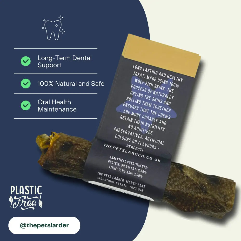 Wolf Fish Stick Chew for Dogs by The Pets Larder – image 7
